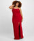 City Studios Women’s Red Plus Size Crimson Bow-Accent Dress | City Studios in Lebanon
