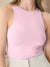 Sinsay Women's Pink Sleeveless Round Neck Bodysuit | Sinsay In Lebanon
