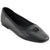 DKNY Women's Black Daine Square Toe Ballet Flats