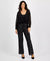Vince Camuto Women's Black Pull-On Sequined Flared Pants | Vince Camuto In Lebanon