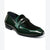 Stacy Adams Men's Dark Green Spratley Moc Toe Saddle Slip On Casual Shoes