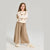 Sinsay Girl's Beige Leopard Print Wide Leg Pants