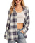 Lucky Brand Women's Multicolor Plaid Button-Down Long-Sleeve Tunic Shirt | Lucky Brand In Lebanon