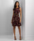 Lauren Ralph Lauren Women's Plum Floral Crinkle Georgette Shift Dress | Lauren Ralph Lauren In Lebanon