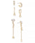 On 34th Women's Gold-Tone 3-Pc. Set Crystal Hoop & Linear Drop Earrings | On 34th In Lebanon