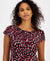 Kasper Women’s Red & Black Abstract Print Short-Sleeve Blouses | Kasper in Lebanon