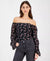 Celebrity Pink Women's Black Juniors' Ruched Long-Sleeve Bodysuits | Celebrity Pink In Lebanon