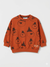 Zara Girl's Orange Printed Sweatshirt | Zara In Lebanon