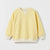 Zara Boy's Light Yellow Ribbed Crewneck Plain Sweatshirt | Zara In Lebanon