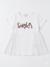 Ativo Girl's White Printed Dress | Ativo In Lebanon