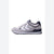 A light gray and white running sneaker with navy blue accents, featuring the brand name 'Fusheng' on the side, shown against a plain white background.