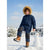 Sinsay Boy's Navy Blue Dark Knee Panels Elasticated Waistband Snow Pant