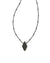 Kendra Scott Women's Black Silver-Tone Short Pendant Necklace in Platinum Drusy | Kendra Scott In Lebanon