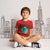 Sinsay Boy's Red Short Sleeve Printed T-Shirt