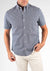 Tailor Vintage Men's Navy & Blue Button Up Short Sleeve Shirt