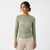 Just Polly Women's Olive Green Long-Sleeve Blouse