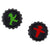 Ampelmann Black Set of 2 Bottle Caps "Bottle Friend" With Walking And Standing Parts | Ampelmann In Lebanon