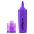 Purple highlighter with cap on a white background