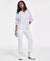 Lucky Brand Women's Light Purple Lace-Trim Gauze Shirt | Lucky Brand in Lebanon