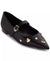 Karl Lagerfeld Paris Women's Black Leather Veyda Mary Jane Pointed Toe Flats | Karl Lagerfeld Paris In Lebanon