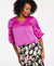 Vince Camuto Women's Fuchsia V-Neck Bubble-Sleeve Top | Vince Camuto In Lebanon