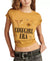 Lucky Brand Women's Mustard Cow Girl Era Classic Cotton T-Shirt | Lucky Brand In Lebanon