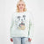 Mickey Mouse Women's Light Sage Plus Size Mickey Printed Sweatshirt