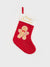 Reserved Red Printed Christmas Stocking |Reserved In Lebanon