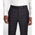 Michael Kors Men's Dark Gray Checked Plaid Classic-Fit Wool-Blend Stretch Pant | Michael Kors In Lebanon