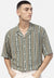 Rebel Men's Green & White Striped Geometric Short-Sleeve Shirt | Rebel in Lebanon