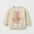 Zara Baby Girl's Light Beige Retro Floral Print Sweatshirt | Zara In Lebanon