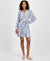Tommy Hilfiger Women's White & Blue Paisley Printed Popover Dress|Tommy Hilfiger In Lebanon