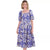 Vince Camuto Women's Multicolor Floral Puffed-Sleeve Dress