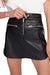 LeGer Women's Black Leather Skirt |LeGer in Lebanon
