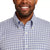 Kirkland Signature Men's White & Blue Checked Shirt | Kirkland Signature In Lebanon