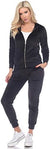 White Mark Women's Black Velour Jogger | White Mark In Lebanon