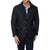 Man wearing a black jacket with a white background