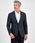 Tom Baine Men's Dark Grey Slim-Fit Plaid Stretch Blazer | Tom Baine In Lebanon