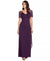 Xscape Women's Dark Purple Petite Embellished Chiffon Gown Dress|Xscape In Lebanon