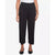 Alfred Dunner Women's Black Natural Instinct Flat Front Relaxed Ankle Pants | Alfred Dunner In Lebanon