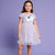 Sinsay Girl's Lilac Sequins Unicorn Printed Short Sleeve Dress
