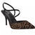 Calvin Klein Women's Black Animal Print Corderaly Strappy Stiletto Pumps Heels