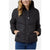 32 Heat Women's Black Quilted Hooded Jacket
