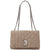 Karl Lagerfeld Paris Women's Greige Lafayette Medium Suede Shoulder Bag
