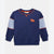 Epic Threads Boy's Navy Brave Polo Long Sleeve Sweatshirt