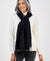 Style & Co Women's Black Solid Patchwork Weave Wrap| Style & Co in Lebanon