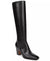 Franco Sarto Women's Black Jonie Square Toe Zip Tall Boots