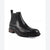 Bar III Men's Black Hughgo Leather Pull-On Block Heel Boots
