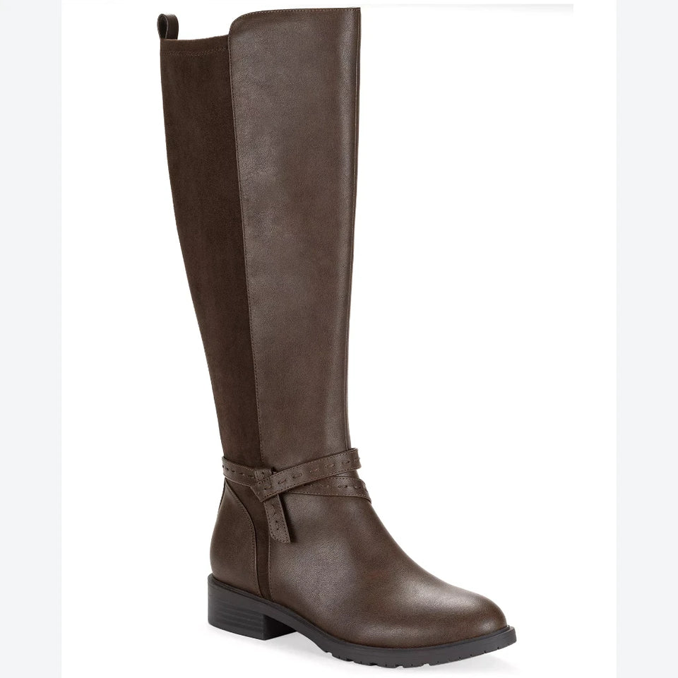 Style & Co Women's Brown Verityy Block Heeled Boots