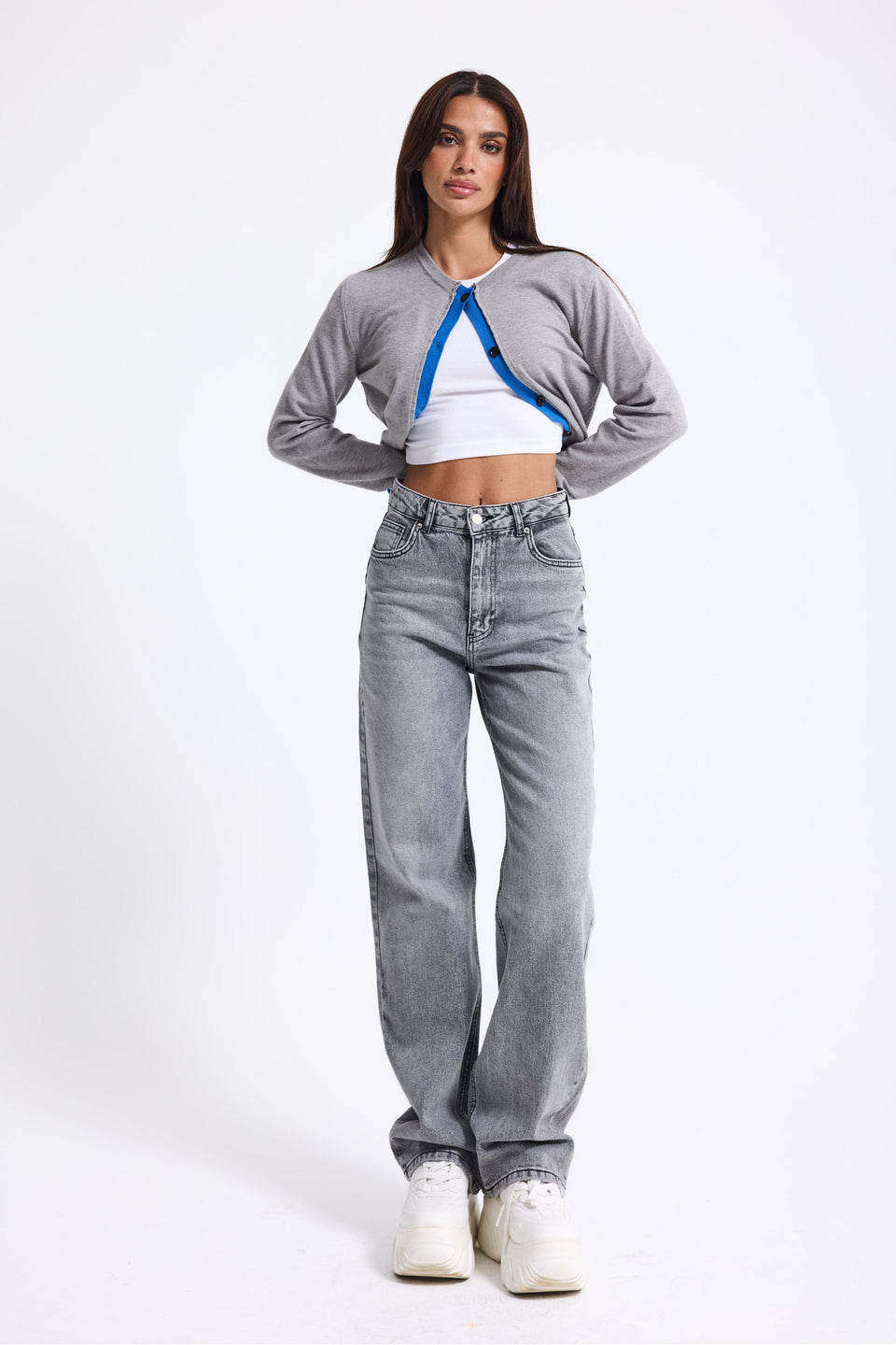 It's Basic Women Smoked Straight Fit Jeans 3421